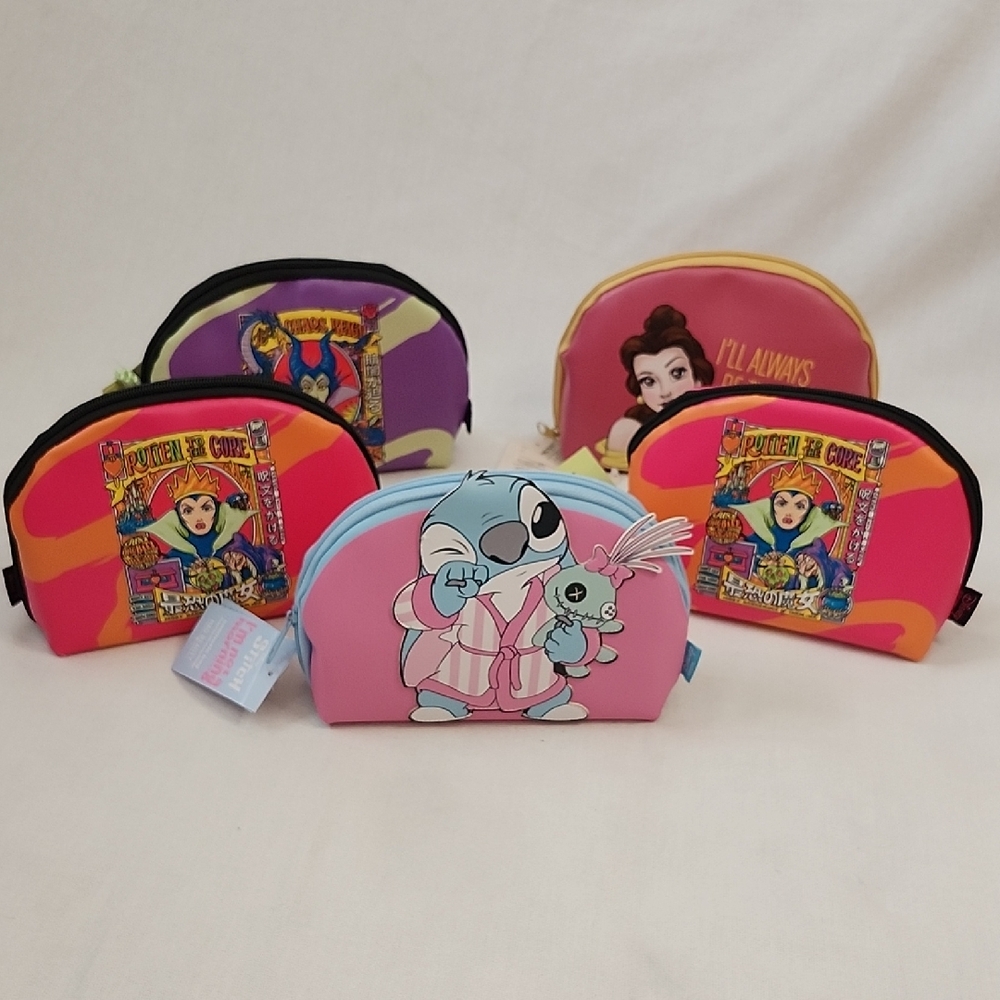 NWT Disneys Mad Beauty Cosmetic Bag And Accessories